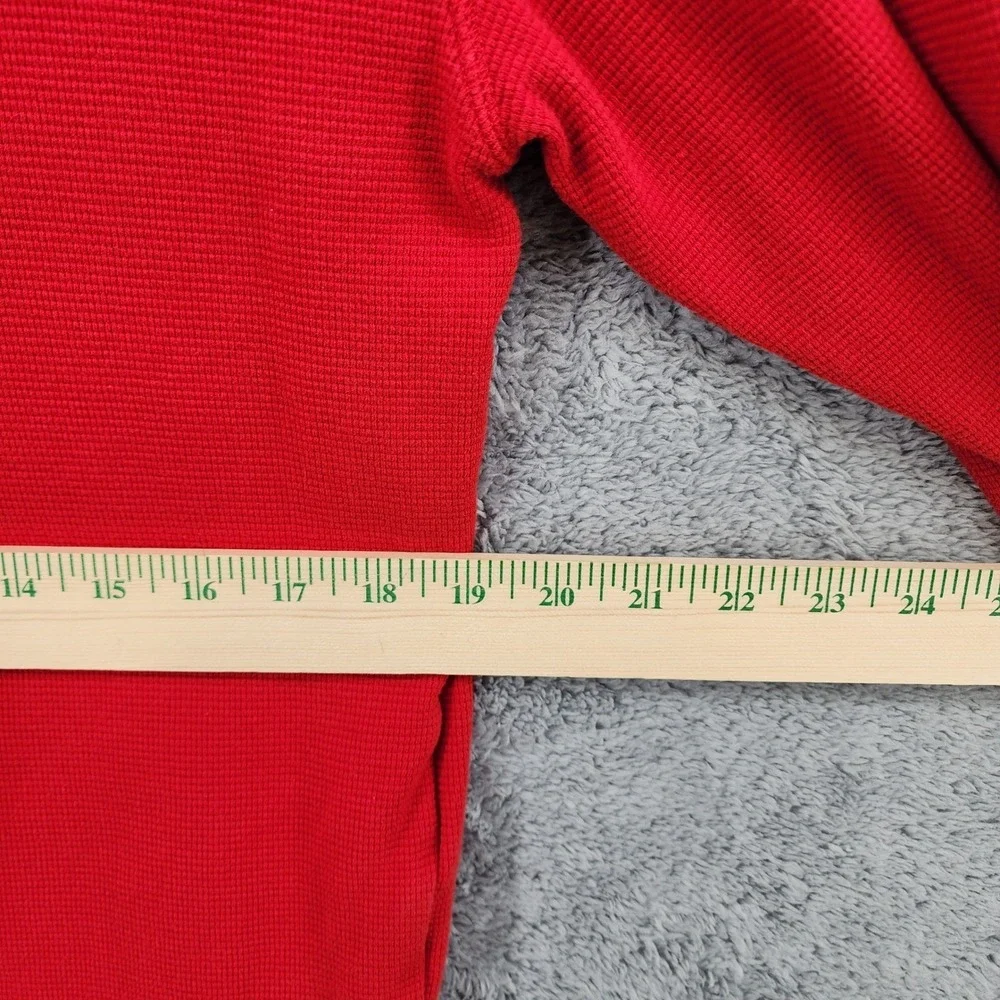 Polo Ralph Lauren Shirt Mens L Red‎ Waffle Cotton Sleepwear Pullover Pony Logo